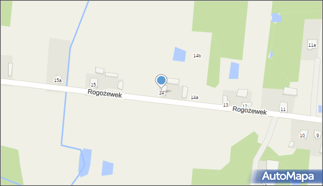 Rogożewek, Rogożewek, 14, mapa Rogożewek