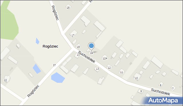 Rogóziec, Rogóziec, 14, mapa Rogóziec