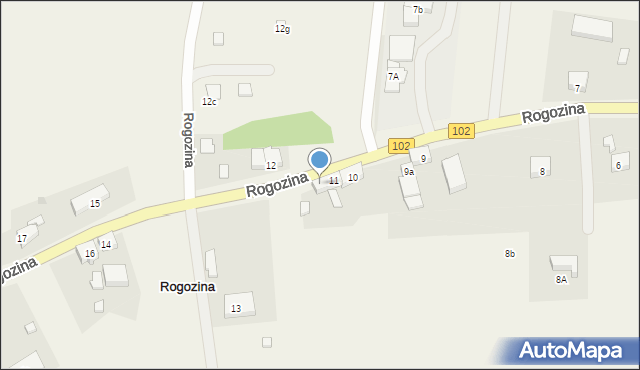 Rogozina, Rogozina, 11A, mapa Rogozina