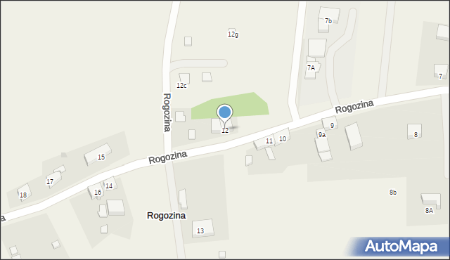 Rogozina, Rogozina, 12, mapa Rogozina