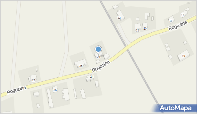Rogozina, Rogozina, 23, mapa Rogozina