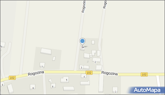 Rogozina, Rogozina, 3A, mapa Rogozina