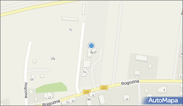 Rogozina, Rogozina, 7b, mapa Rogozina