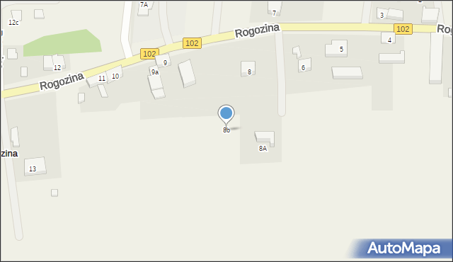 Rogozina, Rogozina, 8b, mapa Rogozina