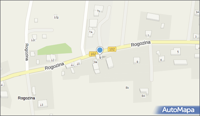 Rogozina, Rogozina, 9, mapa Rogozina