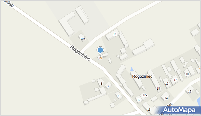 Rogoziniec, Rogoziniec, 10, mapa Rogoziniec