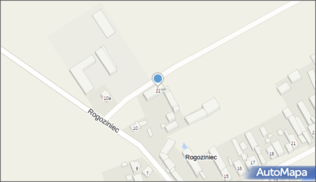 Rogoziniec, Rogoziniec, 11, mapa Rogoziniec