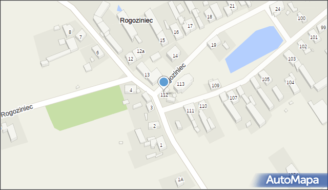 Rogoziniec, Rogoziniec, 112, mapa Rogoziniec