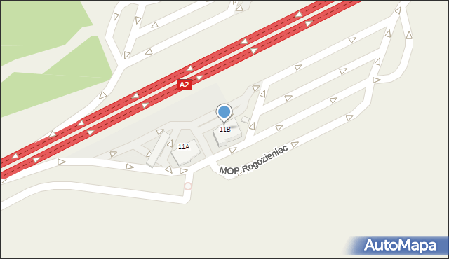 Rogoziniec, Rogoziniec, 11B, mapa Rogoziniec