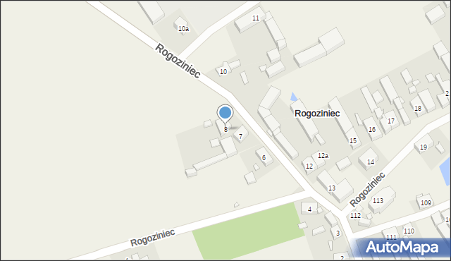 Rogoziniec, Rogoziniec, 8, mapa Rogoziniec