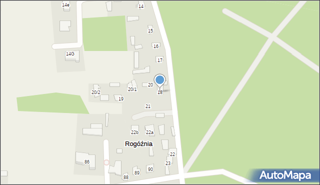 Rogóźnia, Rogóźnia, 18, mapa Rogóźnia