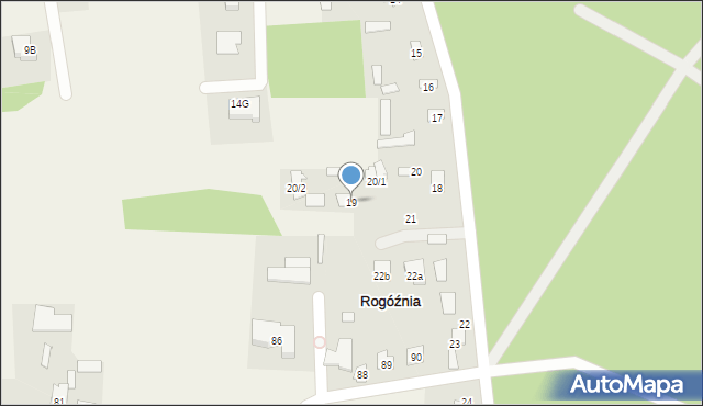 Rogóźnia, Rogóźnia, 19, mapa Rogóźnia