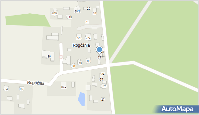 Rogóźnia, Rogóźnia, 23, mapa Rogóźnia