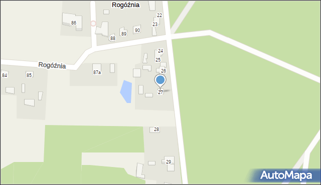 Rogóźnia, Rogóźnia, 27, mapa Rogóźnia