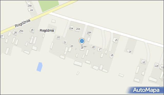 Rogóźnia, Rogóźnia, 19, mapa Rogóźnia