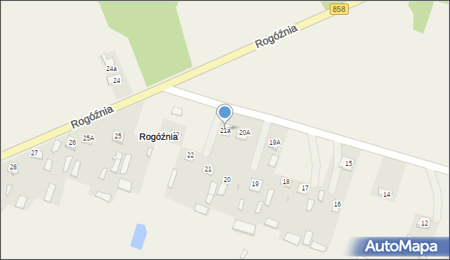 Rogóźnia, Rogóźnia, 21a, mapa Rogóźnia