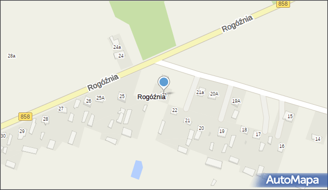 Rogóźnia, Rogóźnia, 23, mapa Rogóźnia