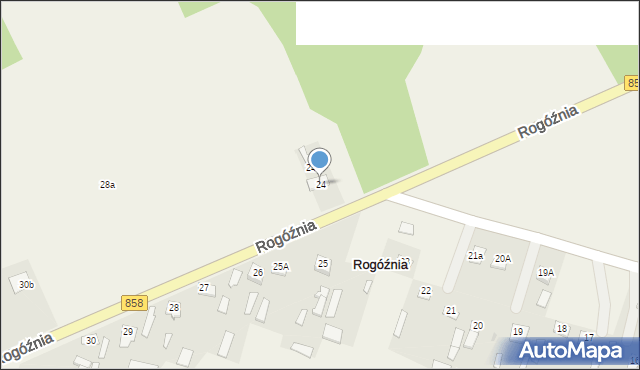 Rogóźnia, Rogóźnia, 24, mapa Rogóźnia