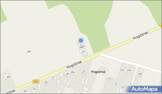 Rogóźnia, Rogóźnia, 24a, mapa Rogóźnia