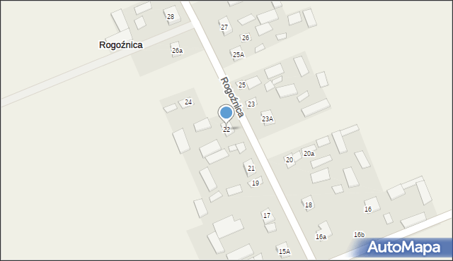 Rogoźnica, Rogoźnica, 22, mapa Rogoźnica