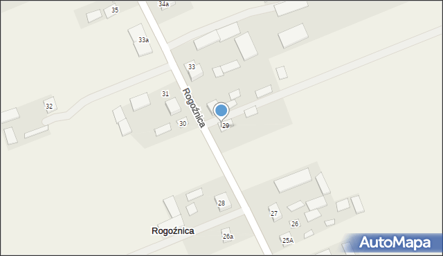 Rogoźnica, Rogoźnica, 29A, mapa Rogoźnica