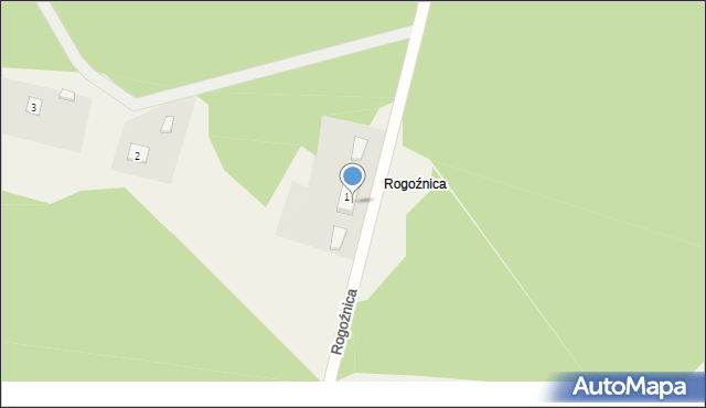 Rogoźnica, Rogoźnica, 1A, mapa Rogoźnica