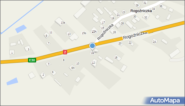 Rogoźniczka, Rogoźniczka, 14, mapa Rogoźniczka