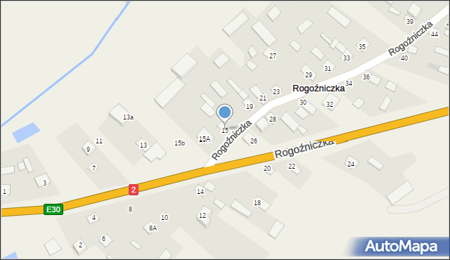 Rogoźniczka, Rogoźniczka, 15, mapa Rogoźniczka