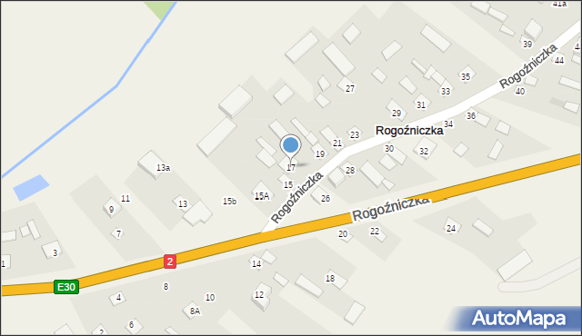 Rogoźniczka, Rogoźniczka, 17, mapa Rogoźniczka