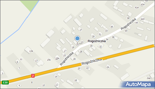 Rogoźniczka, Rogoźniczka, 21, mapa Rogoźniczka