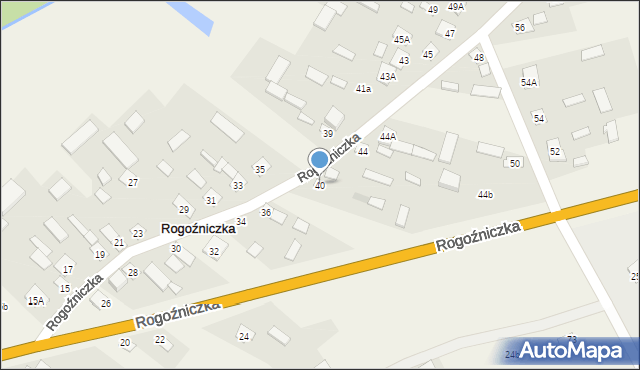 Rogoźniczka, Rogoźniczka, 40, mapa Rogoźniczka