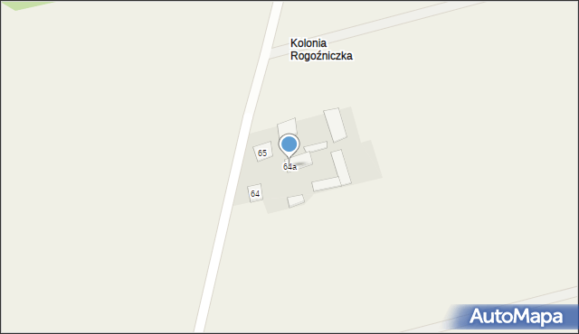 Rogoźniczka, Rogoźniczka, 64a, mapa Rogoźniczka