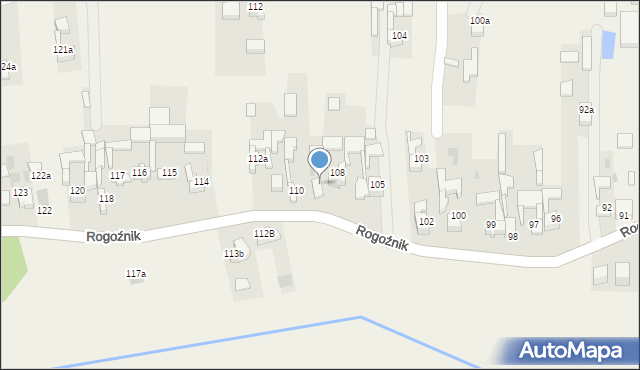 Rogoźnik, Rogoźnik, 109, mapa Rogoźnik