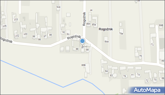 Rogoźnik, Rogoźnik, 87, mapa Rogoźnik