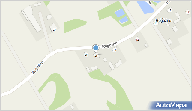 Rogóźno, Rogóźno, 18, mapa Rogóźno