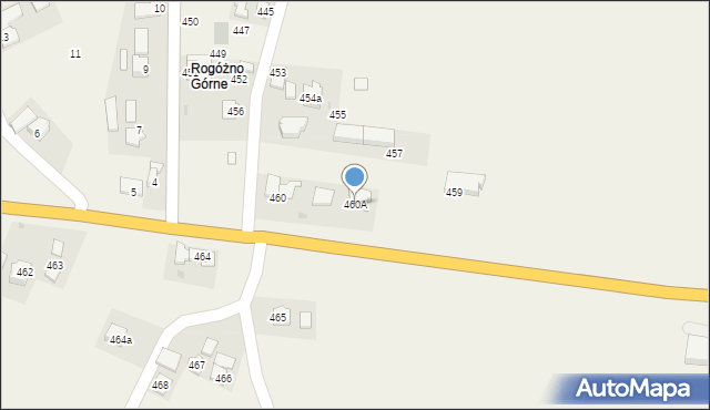 Rogóżno, Rogóżno, 460A, mapa Rogóżno