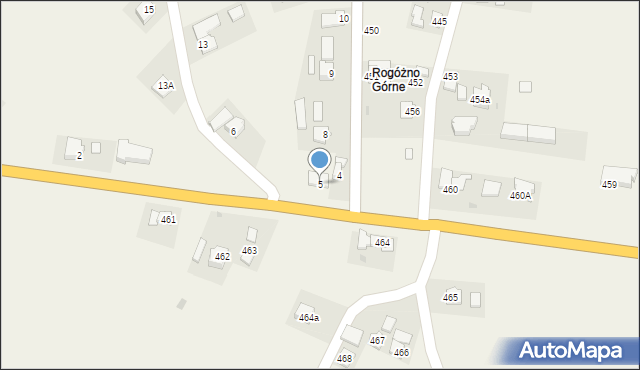 Rogóżno, Rogóżno, 5, mapa Rogóżno