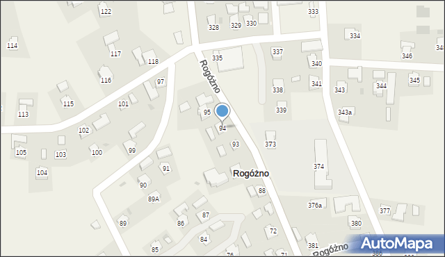 Rogóżno, Rogóżno, 94, mapa Rogóżno