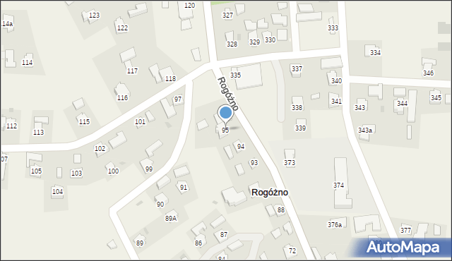 Rogóżno, Rogóżno, 95, mapa Rogóżno