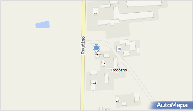 Rogóźno, Rogóźno, 17, mapa Rogóźno