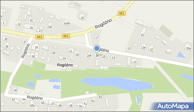 Rogóźno, Rogóźno, 18, mapa Rogóźno