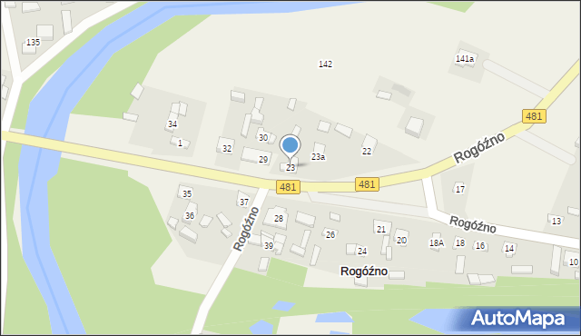 Rogóźno, Rogóźno, 23, mapa Rogóźno