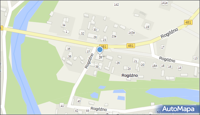 Rogóźno, Rogóźno, 28, mapa Rogóźno