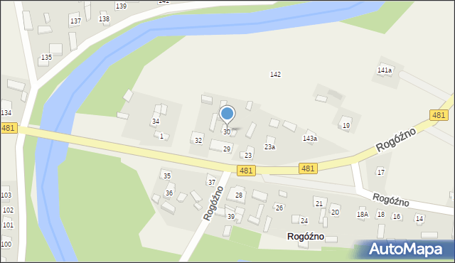 Rogóźno, Rogóźno, 30, mapa Rogóźno