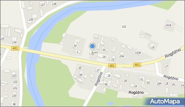 Rogóźno, Rogóźno, 32, mapa Rogóźno