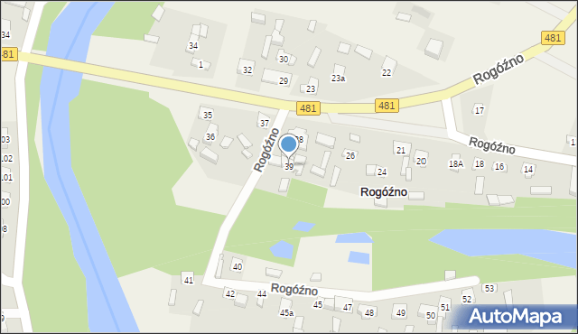 Rogóźno, Rogóźno, 39, mapa Rogóźno