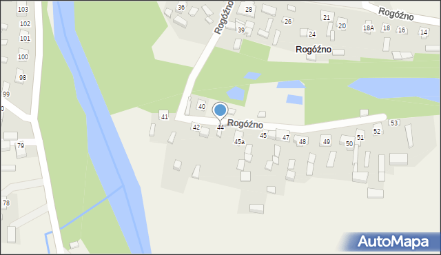 Rogóźno, Rogóźno, 44, mapa Rogóźno