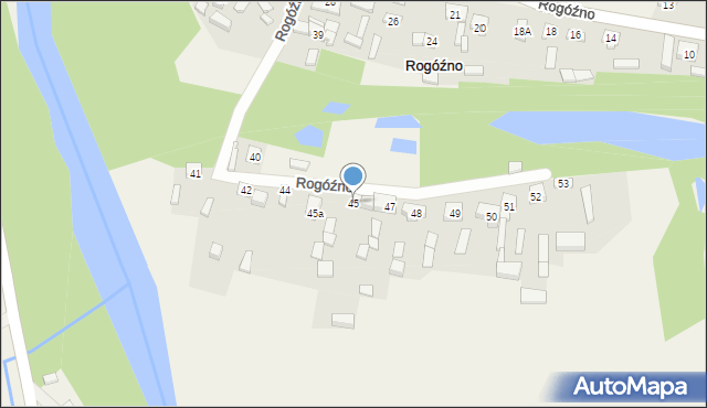 Rogóźno, Rogóźno, 45, mapa Rogóźno