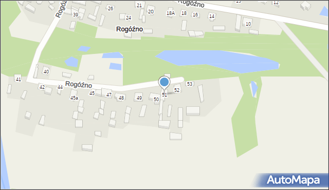 Rogóźno, Rogóźno, 51, mapa Rogóźno