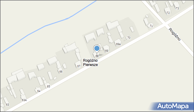 Rogóźno, Rogóźno, 68, mapa Rogóźno